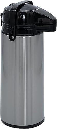 Airpot - Dispensador de cafĂ© con botĂłn fácil de pulsar de acero inoxidable con aislamiento al vacĂo de doble pared, mantiene eficazmente las bebidas Airpot - Dispensador de cafĂ© con botĂłn fácil de pulsar de acero inoxidable con aislamiento al vacĂo de doble pared, mantiene eficazmente las bebidas