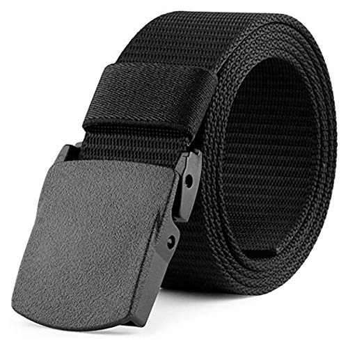 EDIFIER Unisex Nylon & Canvas Waist Belt (BLT067_01_Black)