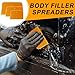Wulitaotao Body Filler Spreaders, Plastic Spreader,4, 5, 6 Inch Reusable Automotive Body Fillers Hard for Applying Fillers, Putties, Glazes, Caulks and Paint (9)