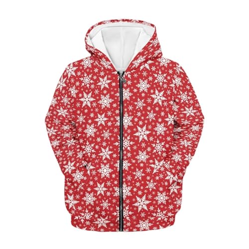 Kids Zip Up Hoodies Casual Long Sleeve Hooded Sweatshirts Girl & Boys Soft Zipper Jackets with Pockets for Fall