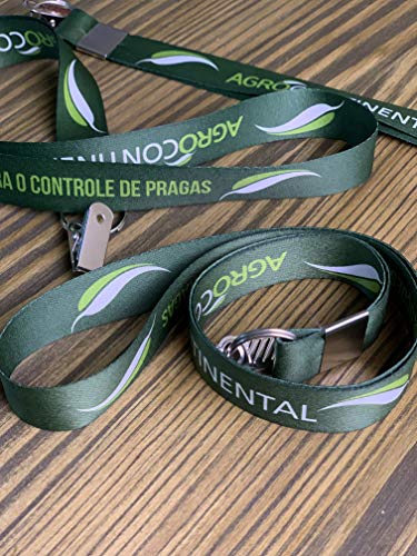 Cordão Personalizados para Crachá com o Logo da Sua Marca/Empresa e Presilha Jacaré