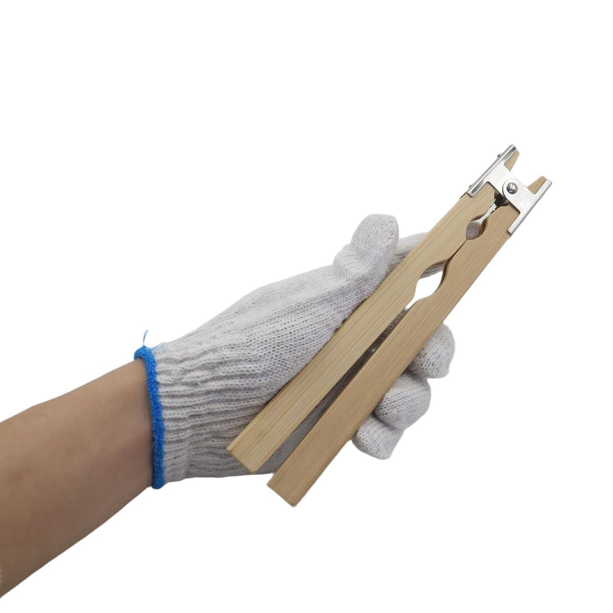 Ludom Dispositivo para pulir y lijar anillos internos, abrazadera de mano de madera para soporte de anillos para la fabricación de joyas, pulido y lijado de anillos
