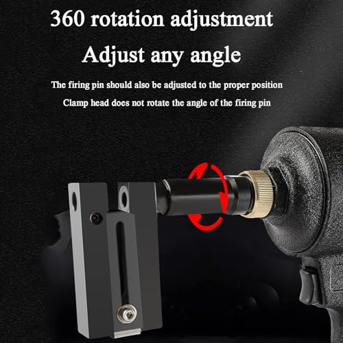 Perforatore pneumatico, apriscatole regolabile da 3,2-8 mm, testa morsetto rotante a 360°, pistola ad aria per porte, finestre, fabbrica, ufficio, casa (4,2 mm)