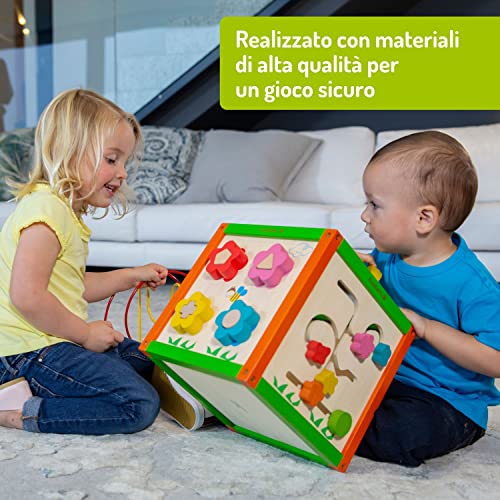 Everearth EE30968 5 in 1 Garden Play Cube, Colore