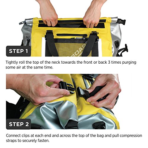 OverBoard Waterproof Pro-Sports Duffel Bag, Black, 90-Liter