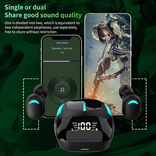 lifcasual Fones de ouvido G7S BT Fone de ouvido sem fio para jogos ergonômicos à prova d'água Fones