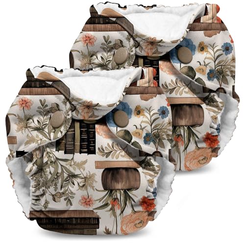 Image of Kanga Care Lil Joey Newborn All in One AIO Cloth Diaper (2pk) Novela 4-12lbs