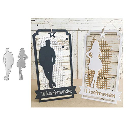 Moares - Troqueles para hacer tarjetas, troqueladoras para hacer tarjetas, troqueles de metal para hombres y mujeres, troqueles de corte de metal, álbumes de recortes, álbumes de tarjetas de papel,