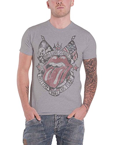 Rolling Stones The T Shirt Tattoo You USA Tour Distressed Nouveau Officiel Homme Size XL