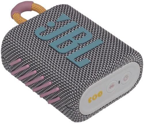 JBL GO 3 Waterproof Ultra Portable Bluetooth Speaker Bundle with Megen Hardshell Case (Gray) image 5