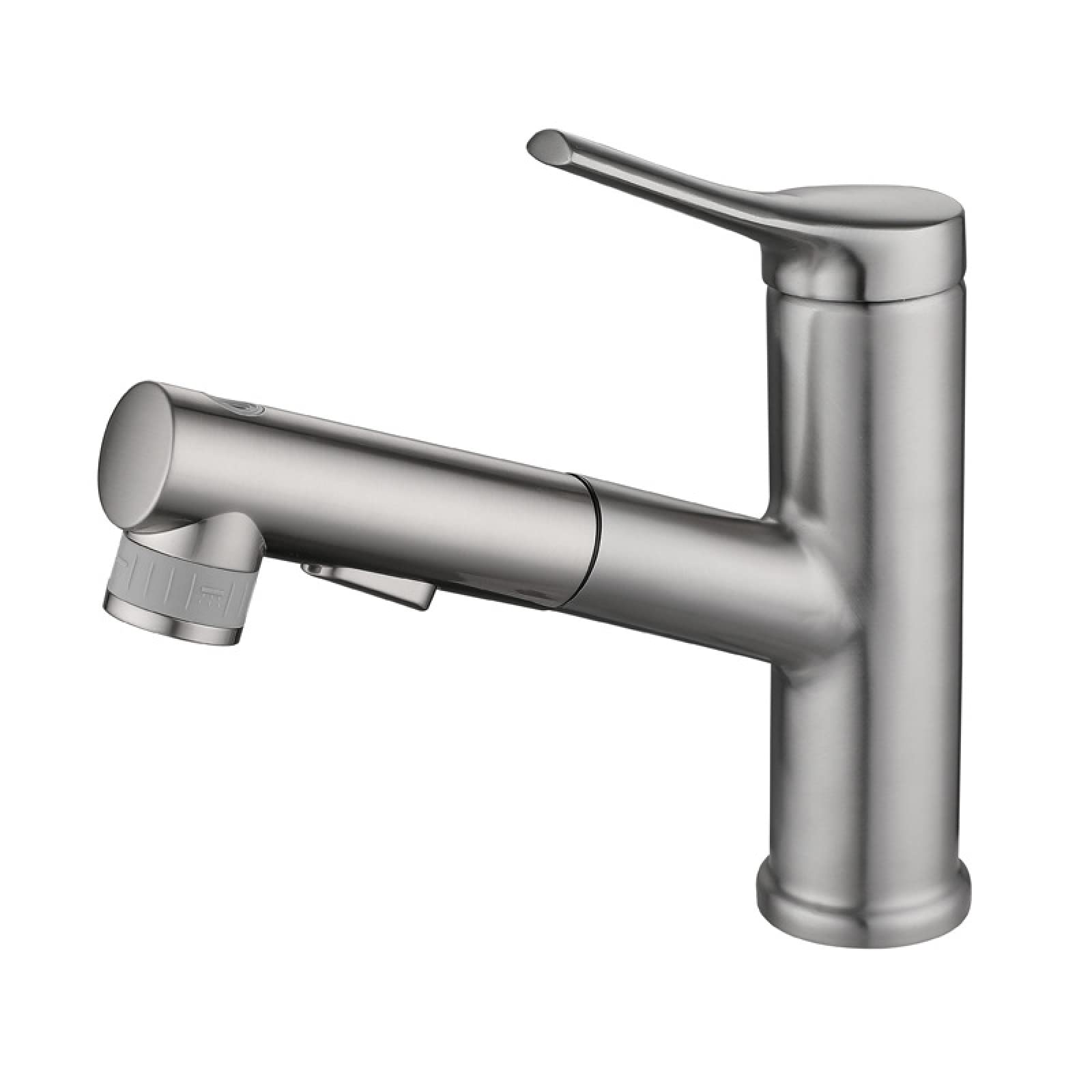 Grifo de baño extraíble de acero inoxidable monomando para agua fría y caliente