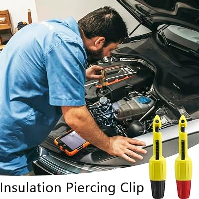 2 PCS Wire Piercing Probe, Multimeter Probes, Insulation Piercing Clip Set for Voltage, Voltmeter, Thermometer Testing