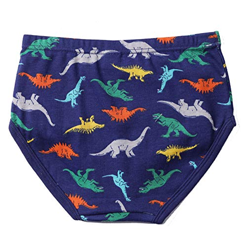 100% Cotton Little Boys Briefs Soft Dinosaur Truck Toddler Underwear4