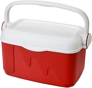 Curver Glacière portable avec poignée, idéale pour camping, plage, pique-nique, capacité 10 L, couleur rouge
