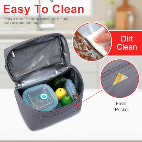 Image of NOL Natural Organic Lifestyle Insulated Lunch Bags for Women Cooler Bag Lightweight Nylon Waterproof Lunch Box For Work