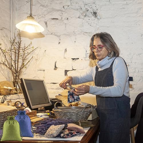 Bolsas de arpillera con cordón de yute para detalles de boda y comunión rústica 5