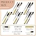 Colarr 10 Set Pen Making Kit Include 10 Woodturning Pen Kit 10 Exotic Wood Pen Blanks Twist Ballpoint Pen Kit with Refill Copper Pen Turning Supplies for DIY Pen Making Classroom Teacher Student Gift