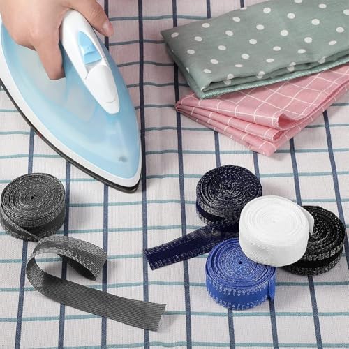 Cinta de reparación de bordes de pantalones de 200 cm de longitud para acortar y fijar la boca del pantalón con material de polipropileno/poliéster y fácil de usar para el mantenimiento del dobladillo