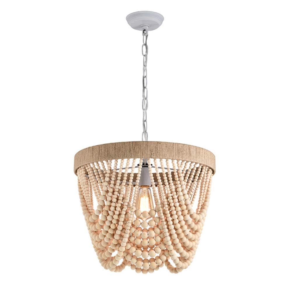 Suspension rétro en perles de bois créez une ambiance cosy de style campagnard dans la chambre
