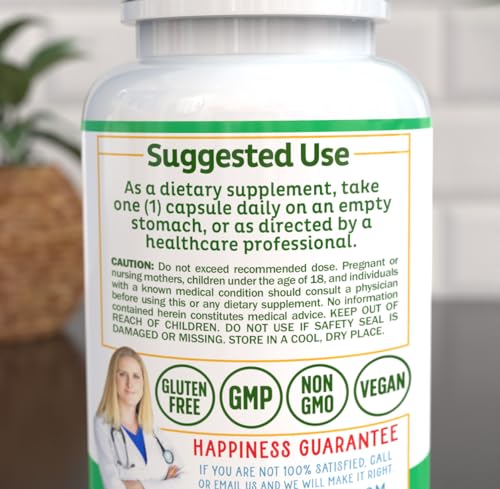 Alpha-Lipoic Acid by Dr. Danielle, Neuropathy Support, Non-GMO, Gluten-Free, Vegan, Soy-Free, Promotes Healthy Blood Sugar, Alpha R Lipoic Acid R-ALA, R-ALA, 120 Veggie Caps - Thumbnail 4