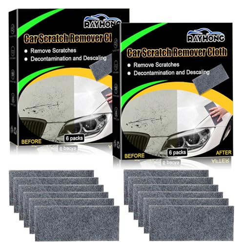JiaHeHe Lot de 10 Nano Sparkle Cloth, Efface Rayures Voiture, Chiffon Magique Multifonction pour Polissage, Enlever Taches d'Eau, Réparation des Rayures – Convient à Toutes Couleurs de Carrosserie