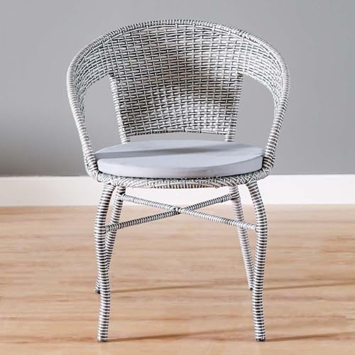 Image of India Garden Patio Seating Chair and Table Set Outdoor Balcony Garden Coffee Table Set Furniture with Table and Chairs Set (Silver with White line 2+1)