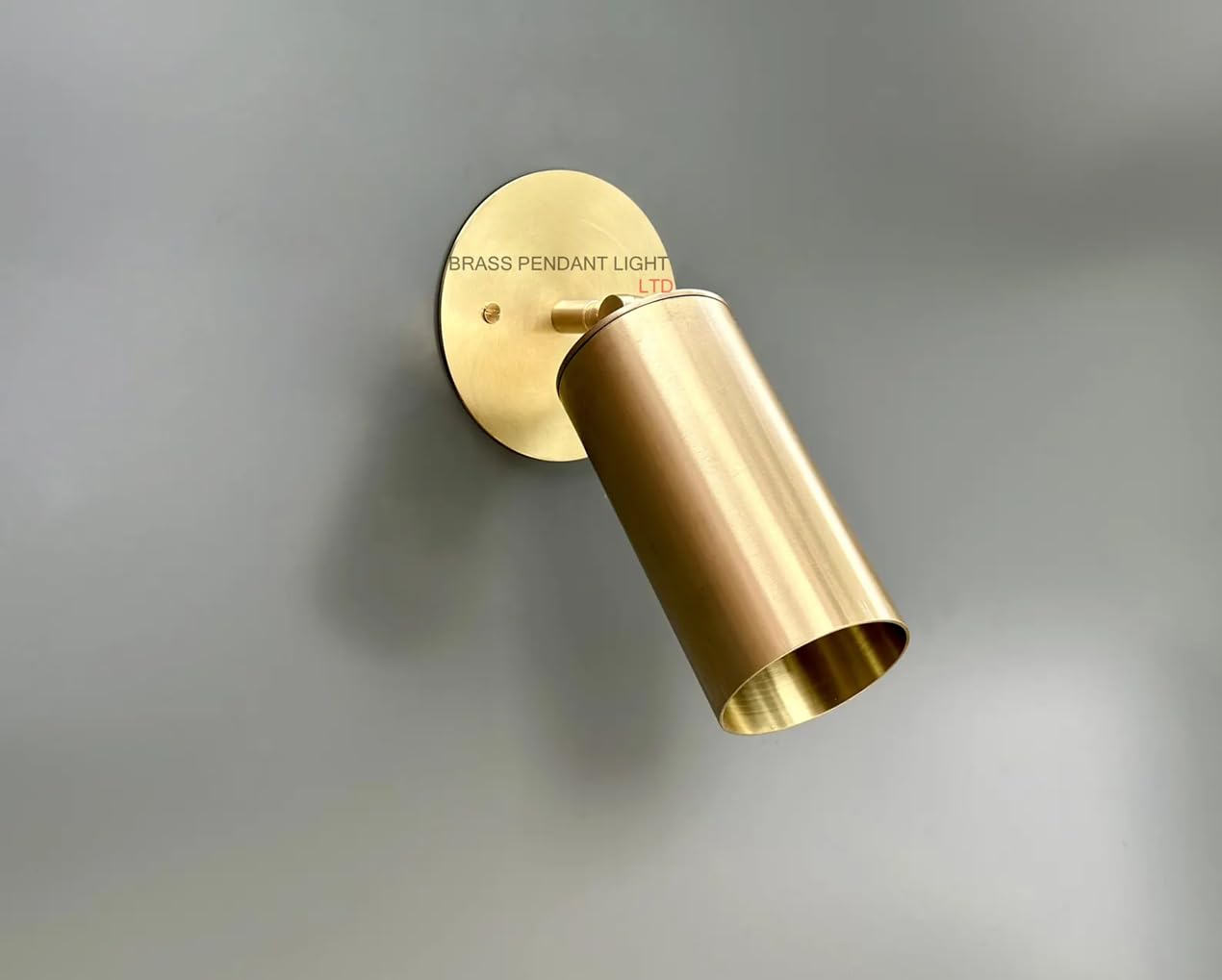 Raw Brass Ceiling Spotlight Fixture - Antique Adjustable Spotlight Directional Light - Modern Rotatable Ceiling Lamp for Living Room, Bedroom, Kitchen