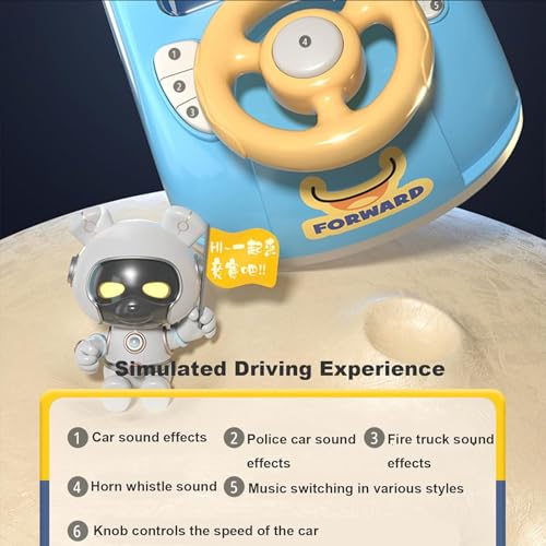 Generic 7518401704238104 Steerjoy Driving Simulator, Steer Joy Driving, Interactive Toy Musical Steering Wheel Toy For Kids thumb #2