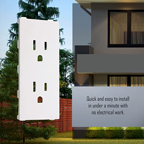 Taymac A10W Allure Nonmetallic Wallplate Insert With Decorator Insert, White #TOP5