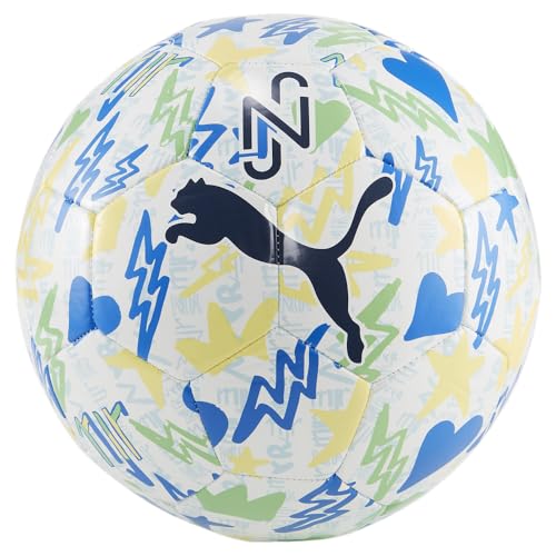 PUMA Mens Neymar Jr Graphic Ball Soccer Cleats - White - Size 3