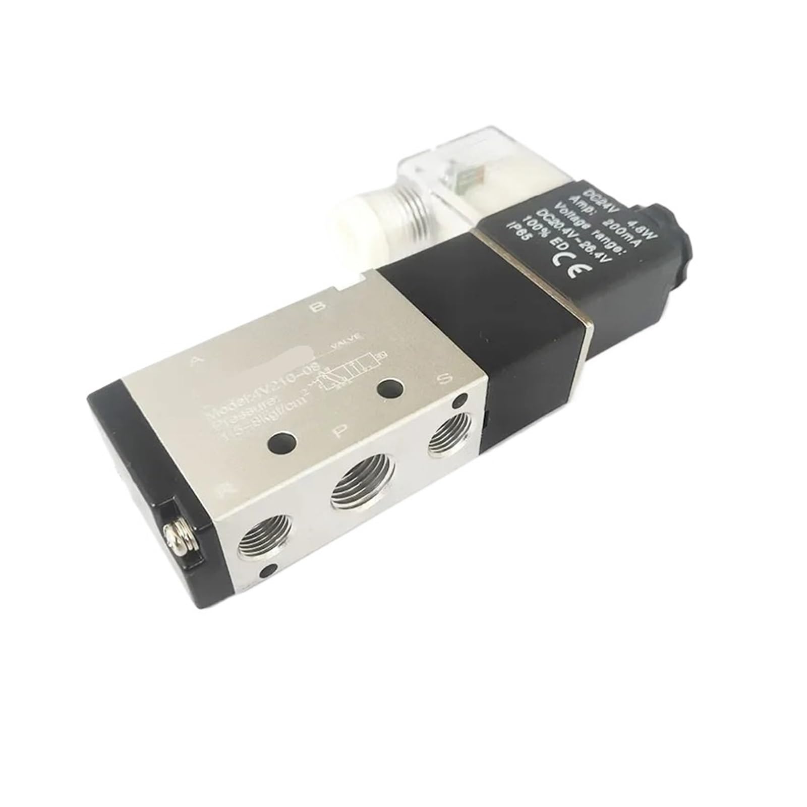 LEOTNNDQ Solenoid valve 4V210-08 4V310-10 4V410-15 two-position five-way reversing valve(4V210-08-DC24V)