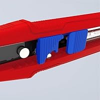 Vista 6 de KNIPEX Tools CutiX Cuchillo universal a presión, 6-1/2 pulgadas, rojo/azul