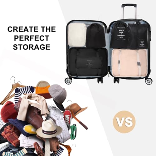 14-teilige Zweifarbige Koffer Organizer, Kofferorganizer Reisezubehör – Packwürfel, Packing Cubes & Packtaschen… – Ansicht 5
