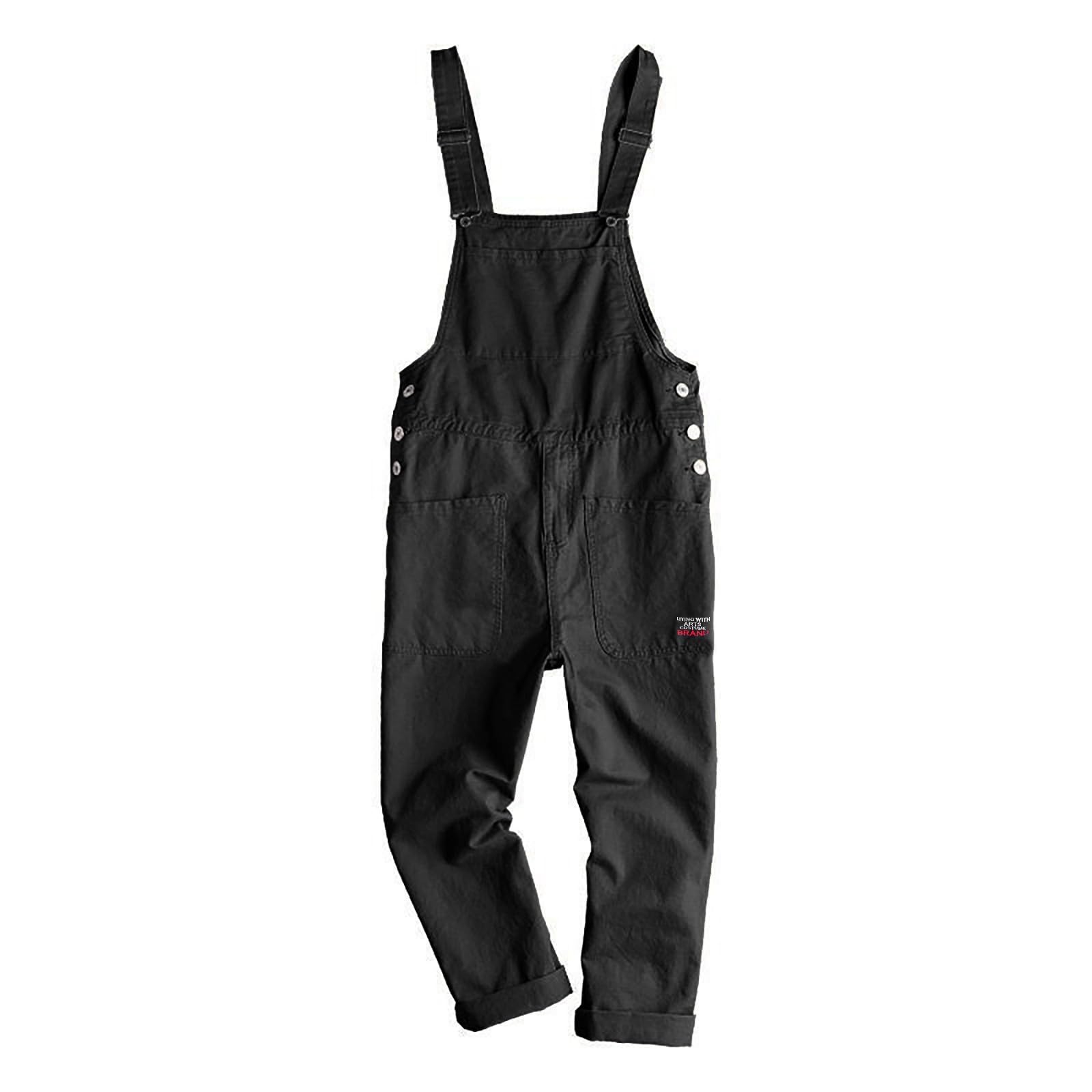 Generisch Peto largo con bolsillos multifunción, ropa de trabajo para artesanos, albañiles, techadores, carpinteros, electricistas y muchos otros petos para hombre, pantalones de trabajo, pantalones