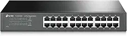TP-Link 24 Port Gigabit Switch | Unmanaged Ethernet Switch | Shielded Ports | Metal | Desktop | Fanless (TL-SG1024S)
