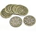 Rockin Beads Brand, 48 Antique Brass Filigree Flower Focal Components 41mm (1-5/8 Inch), Jewelry Wrapping Findings
