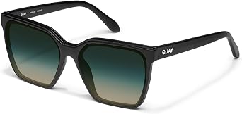QUAY Level Up Sunglasses, Oversized Womens Square Sunglasses with UV Protected Lenses, Statement Designer Shades