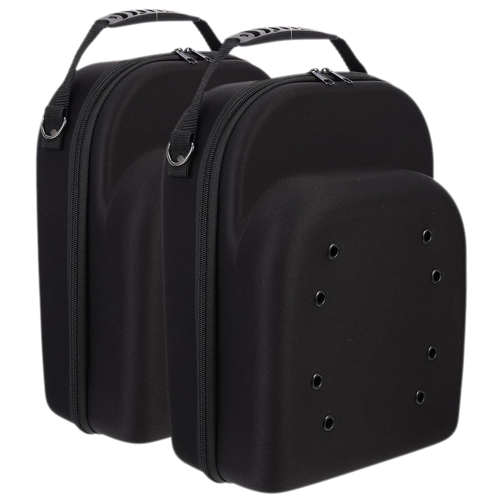 Custodia da Viaggio per Cappelli 2 Pezzi in Eva Nera per Berrettini da Baseball, Organizer Versatile e Pratica Design Semplice, Regalo per Occasioni Speciali