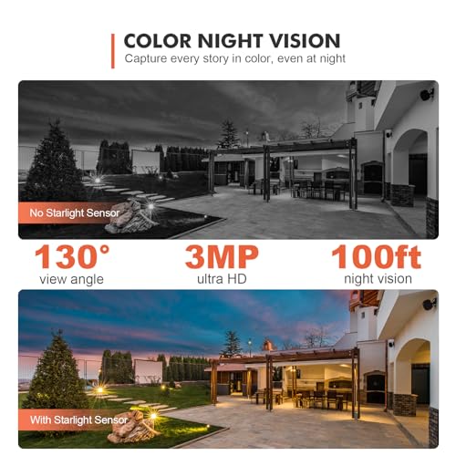 Image of Dzees 2K Wireless Outdoor Security Cameras, 360 Pan Tilt Solar, 2 Pack