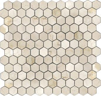 Crema Marfil Hexagon 1x1 Tumbled