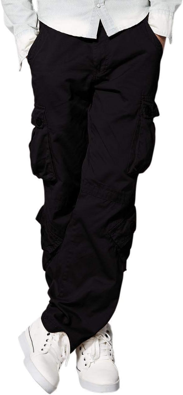 Match Men's Wild Cargo Pants 29 6067 Black