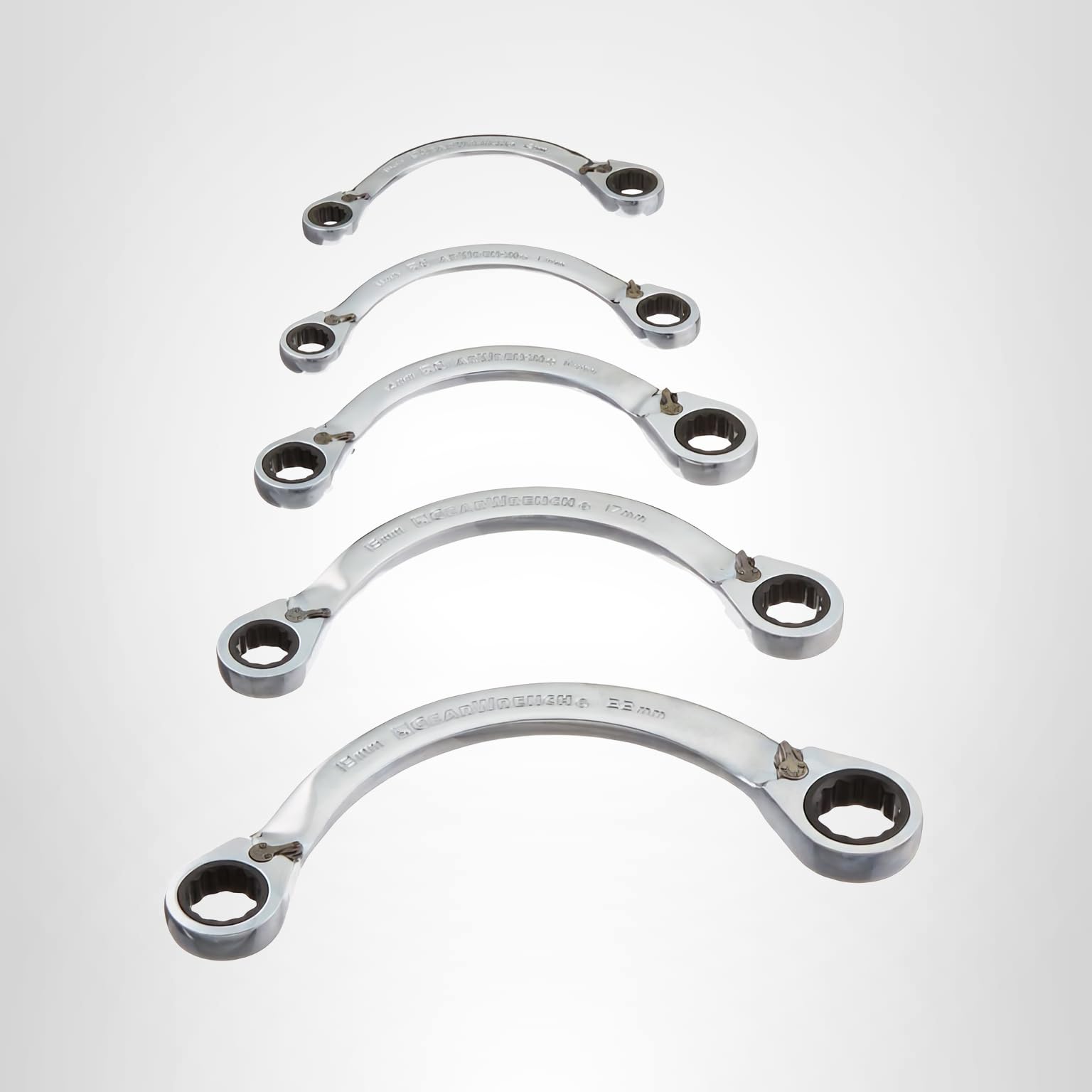 Amazon.co.jp: GEARWRENCH 5個 12ポイント リバーシブル ハーフムーン