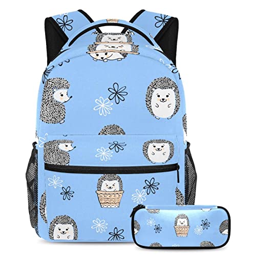 Sac à dos galaxie romantique avec trousse scolaire et sangle réglable pour le collège et lycée
