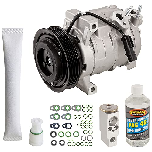 AC Compressor & A/C Kit For Dodge Ram 5.7L Hemi V8 2010 2011 - Includes Drier, Expansion Valve, PAG Oil & O-Ring Seals! - BuyAutoParts 60-82836RK New