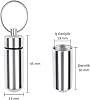 Spelt 3x1.3 Cm Mini Tablet Medicine Pill Carrying Box Keychain Waterproof