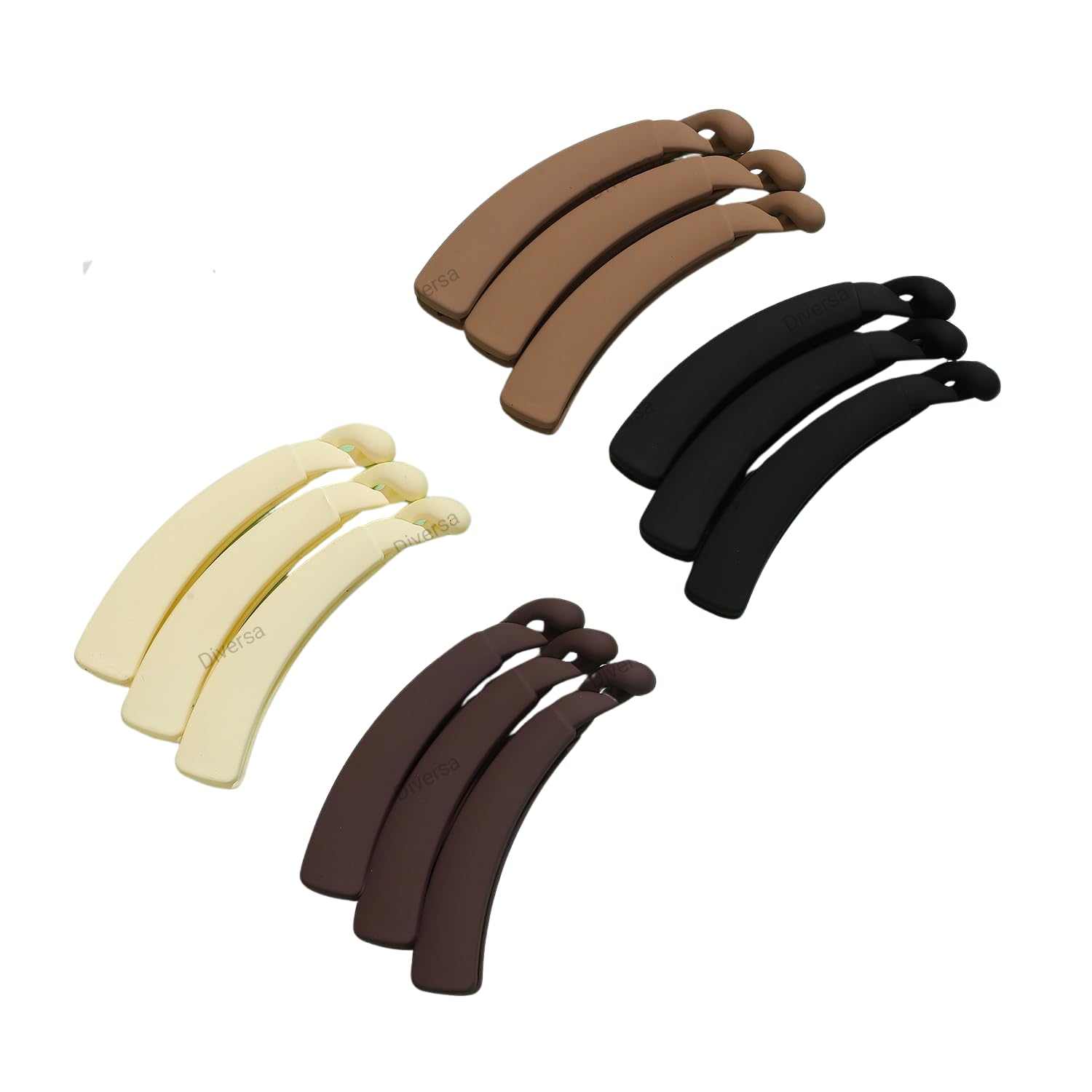 Diversa Banana Clips Hair Clips for Thin Hair Women Non Slip Banana Clip Strong Hold Ponytail Clip Fine Hair Accessories for Women