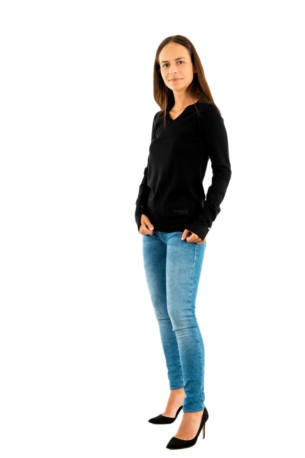 Guess Maglione sottile aderente jeans
