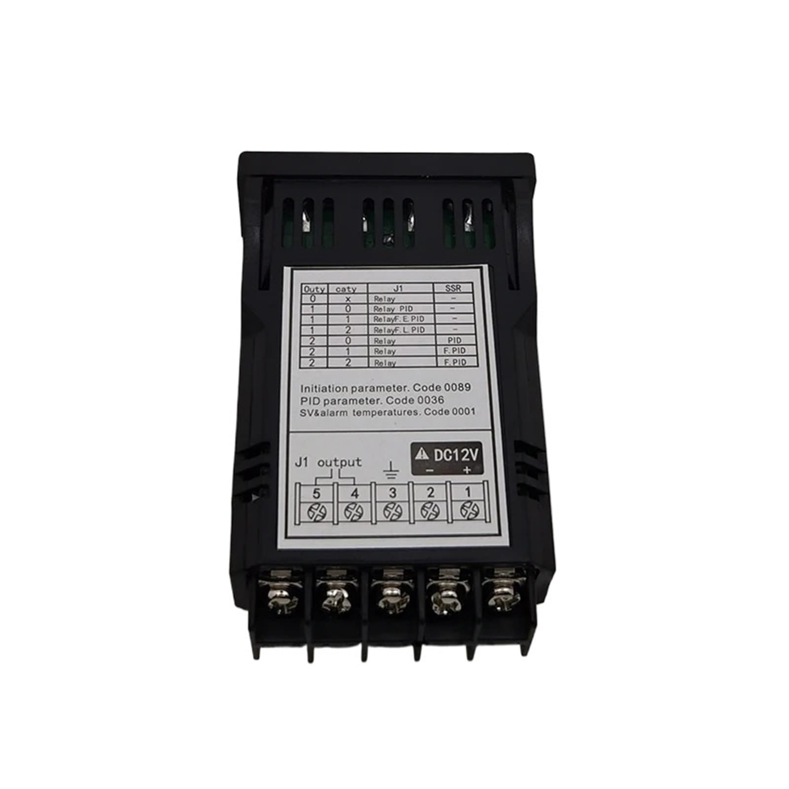 XMT7100 48 * 24mm DC24V PID Regolatore di temperatura Termostato intelligente Display digitale Uso industriale 1300C con uscita allarme(Black aluminum Box)