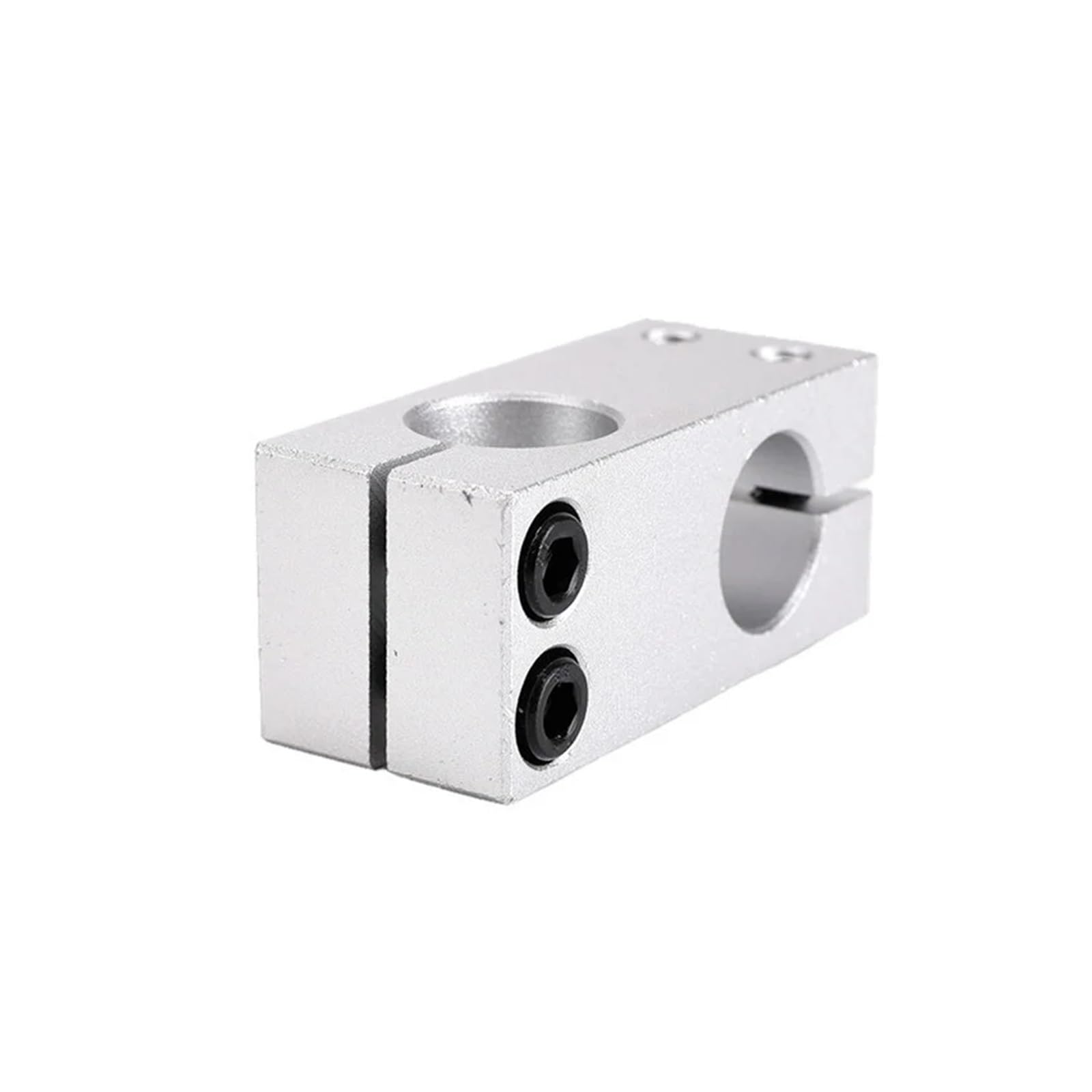 Abrazadera de fijación transversal de eje 1 pieza de aleación de aluminio eje óptico bloque transversal de acero diámetro 6 8 10 12 14 15 (mismo diámetro 20 x 20 mm)