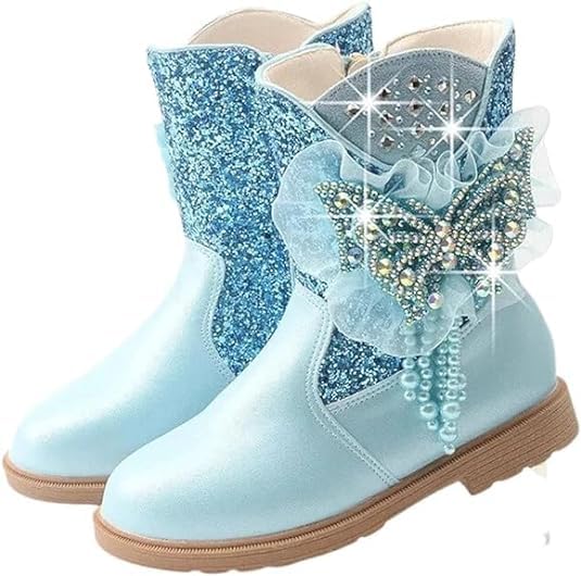 Little Girls Mid Calf Boots Princess Winter Boots